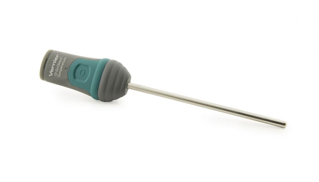 Vernier Go Direct® Temperatursensor (GDX-TMP) Wireless/USB/Akku, Messbereich -40 bis 125°C, ± 0,25°C 