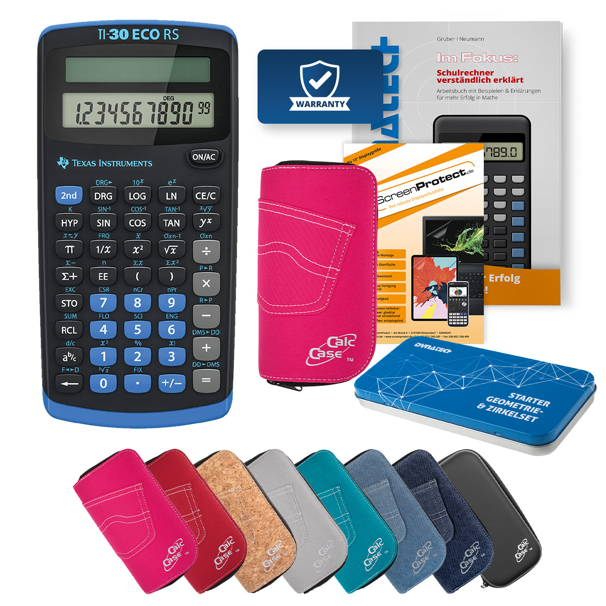 TI-30 ECO RS Schulrechner Texas Instruments, 1-zeiliges Display, Solar 