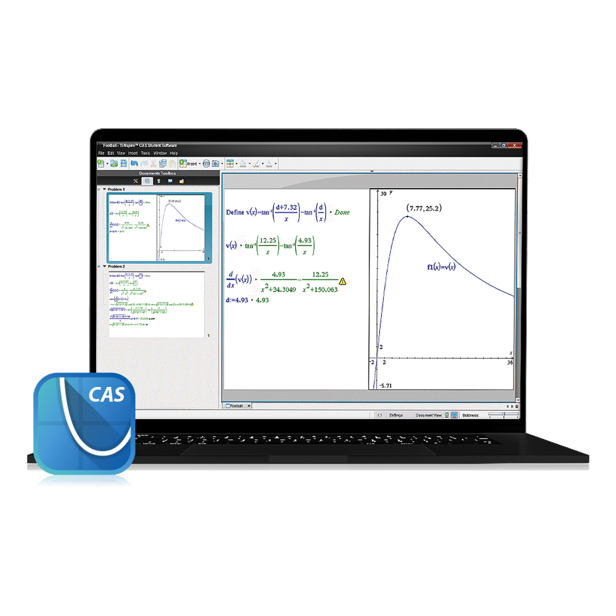 TI-Nspire CX CAS Student Software von Texas Instruments 1-Jahres-Lizenz / Single-User / 1 Stück