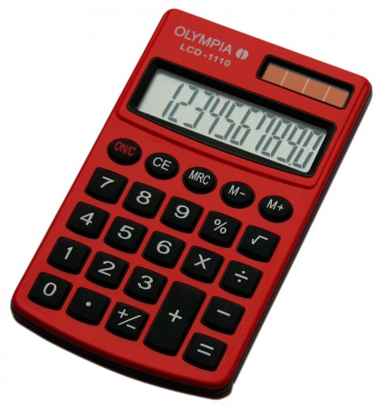 Olympia LCD-1110 - Taschenrechner - rot 