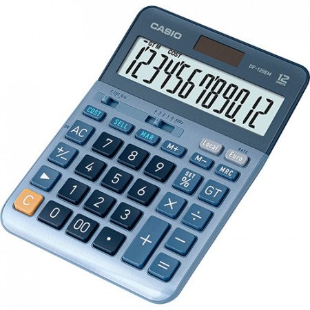 CASIO Tischrechner DF-120EM, 12-stellig  Cost / Sell / Margin, Gesamtsummen-Speicher