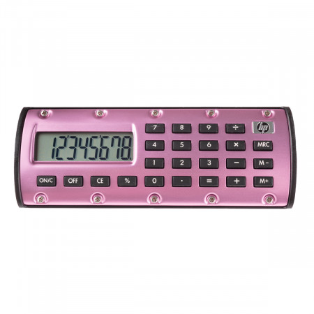 HP Quick Calc - Taschenrechner - pink 8-stelliges LCD - magnethaftend - Prozentrechnung