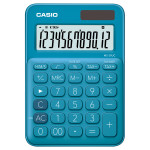 Casio MS 20 UC BU - anzeigender Tischrechner 12st. LCD - Solar/Batterie - Steuer - blau