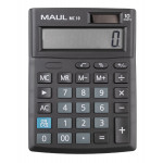 MAUL Tischrechner MC 10 / 10 stellige LCD-Anzeige  / Solar- und Batteriebetrieb / Schwarz