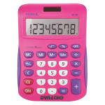 MAUL Tischrechner MJ 550 / 8 stellige LCD-Anzeige / Batterie- und Solarbetrieb / Pink