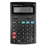 MAUL Tischrechner MCT 500 / Schwarz / Solar- und Batteriebetrieb / 12 stellige LCD-Anzeige