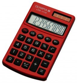 Olympia LCD-1110 - Taschenrechner - rot 