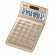 Casio JW 200 SC BK - anzeigender Tischrechner 12st. schwenkbares BIG-LCD - Solar/Batt. - gold